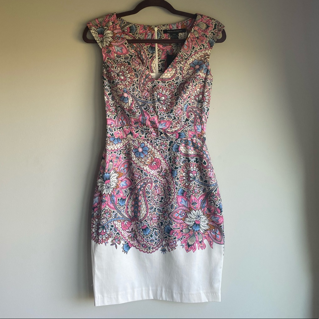 Nwt French Connection Sundown Boarder Sheath Dress